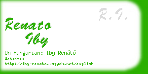 renato iby business card